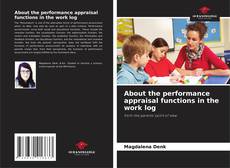 Buchcover von About the performance appraisal functions in the work log