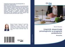 Borítókép a  Lingvistik ekspertizada psixolingvistik va pragmatik yondashuvlar - hoz