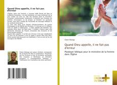 Capa do livro de Quand Dieu appelle, il ne fait pas d'erreur 