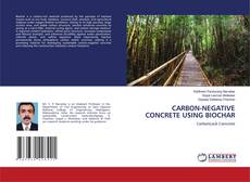 Couverture de CARBON-NEGATIVE CONCRETE USING BIOCHAR