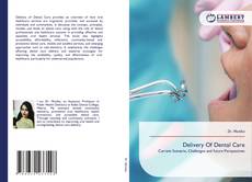 Couverture de Delivery Of Dental Care