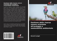 Обложка Gestione delle risorse umane orientata all'ecologia e sostenibilità ambientale