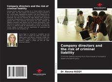 Обложка Company directors and the risk of criminal liability
