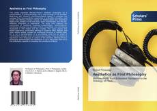 Bookcover of Aesthetics as First Philosophy