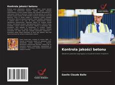 Portada del libro de Kontrola jakości betonu