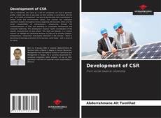 Capa do livro de Development of CSR 