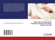Research to Publication: Methods, Writing and High-Impact Journals kitap kapağı