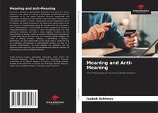 Bookcover of Meaning and Anti-Meaning
