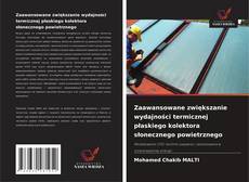 Portada del libro de Zaawansowane zwiększanie wydajności termicznej płaskiego kolektora słonecznego powietrznego