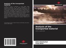 Analysis of the transported material kitap kapağı