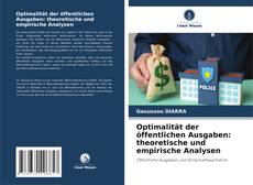 Optimalität der öffentlichen Ausgaben: theoretische und empirische Analysen kitap kapağı