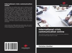 Buchcover von International crisis communication online