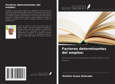 Borítókép a  Factores determinantes del empleo: - hoz