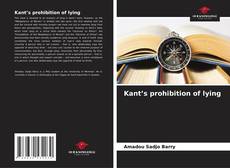 Bookcover of Kant’s prohibition of lying