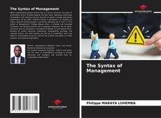 Bookcover of The Syntax of Management