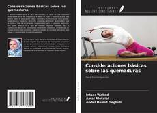 Обложка Consideraciones básicas sobre las quemaduras