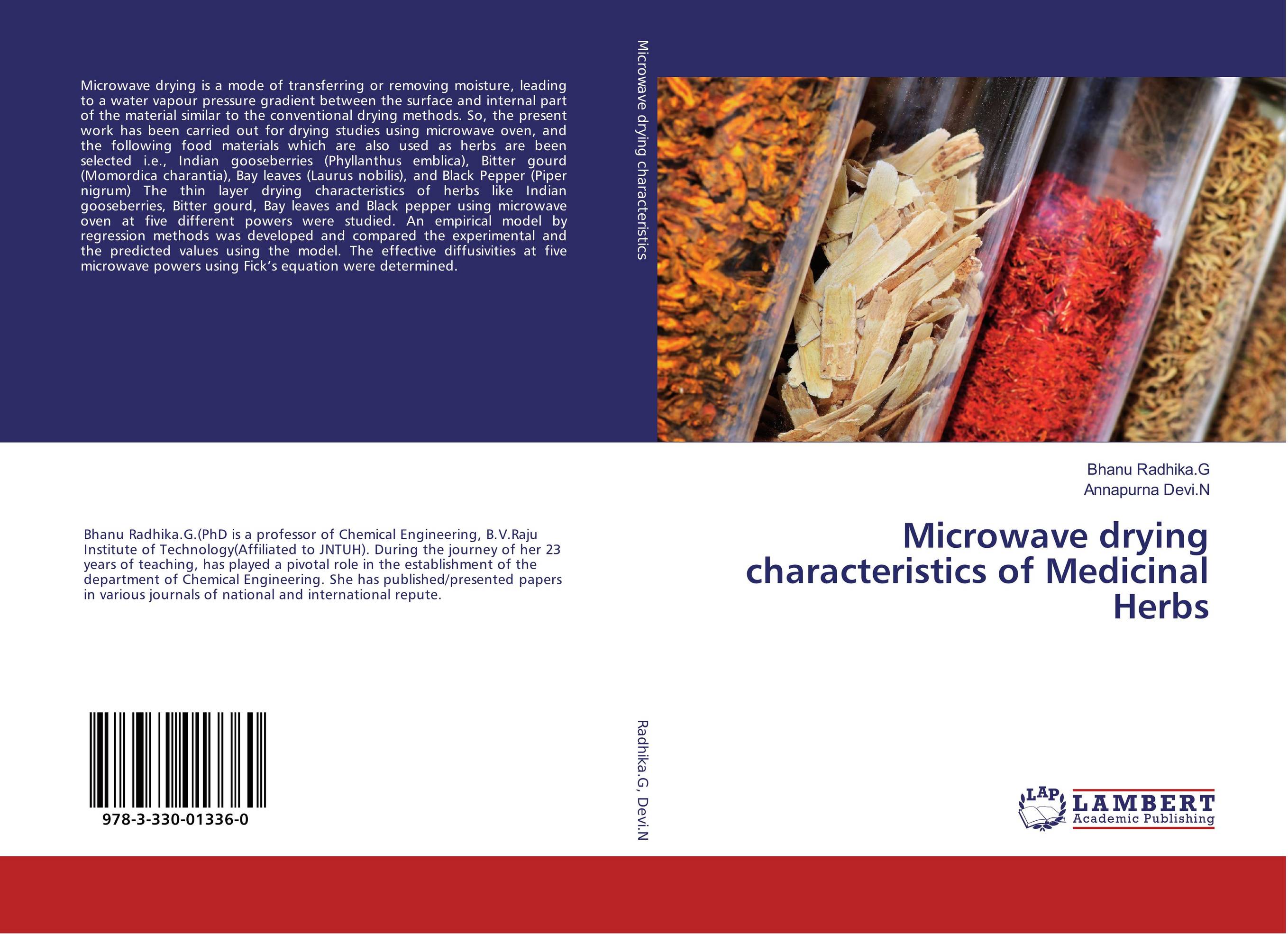 Microwave drying characteristics of Medicinal Herbs..