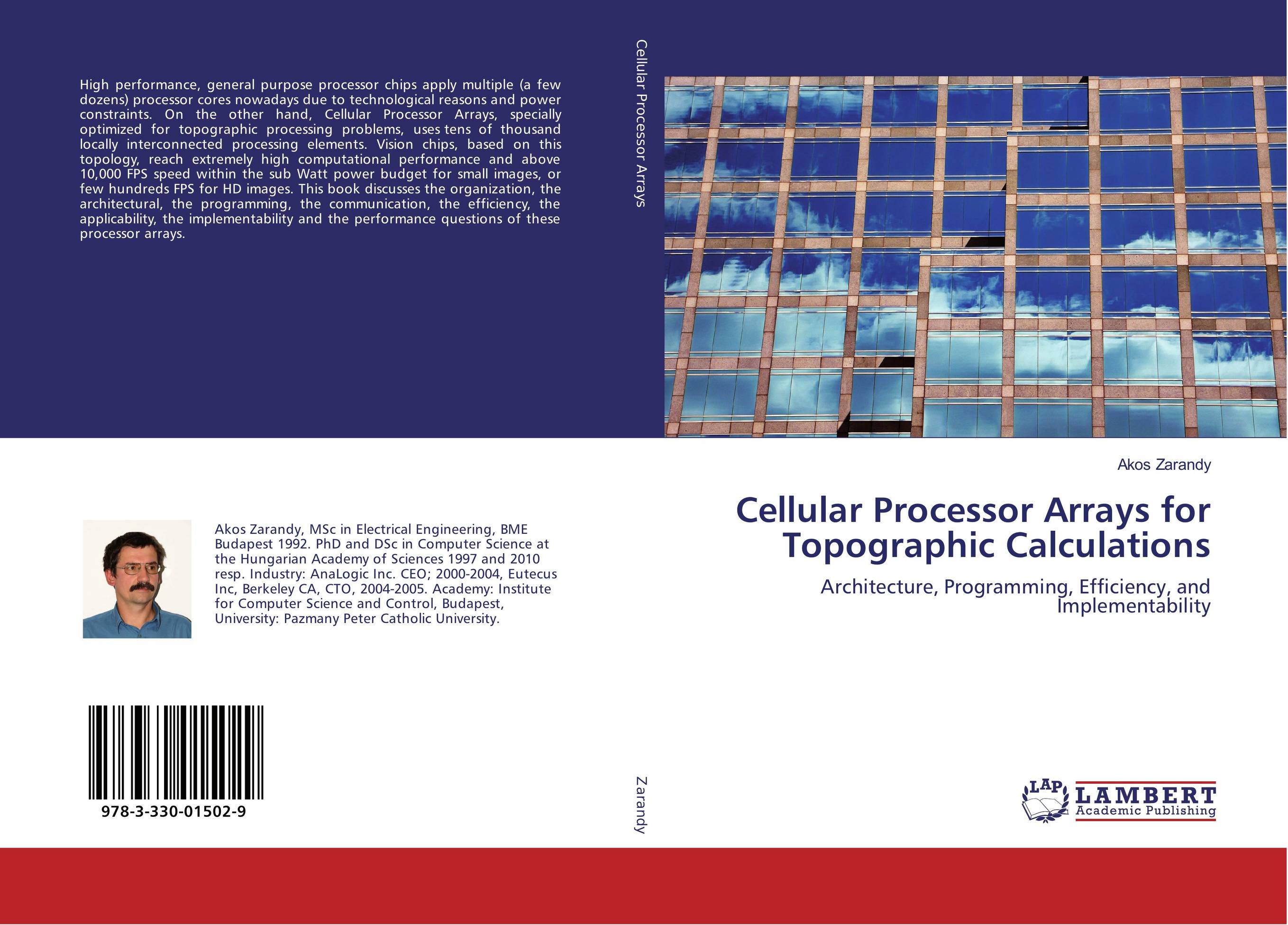Cellular Processor Arrays for Topographic Calculations. Architecture, Programming, Efficiency, and Implementability.