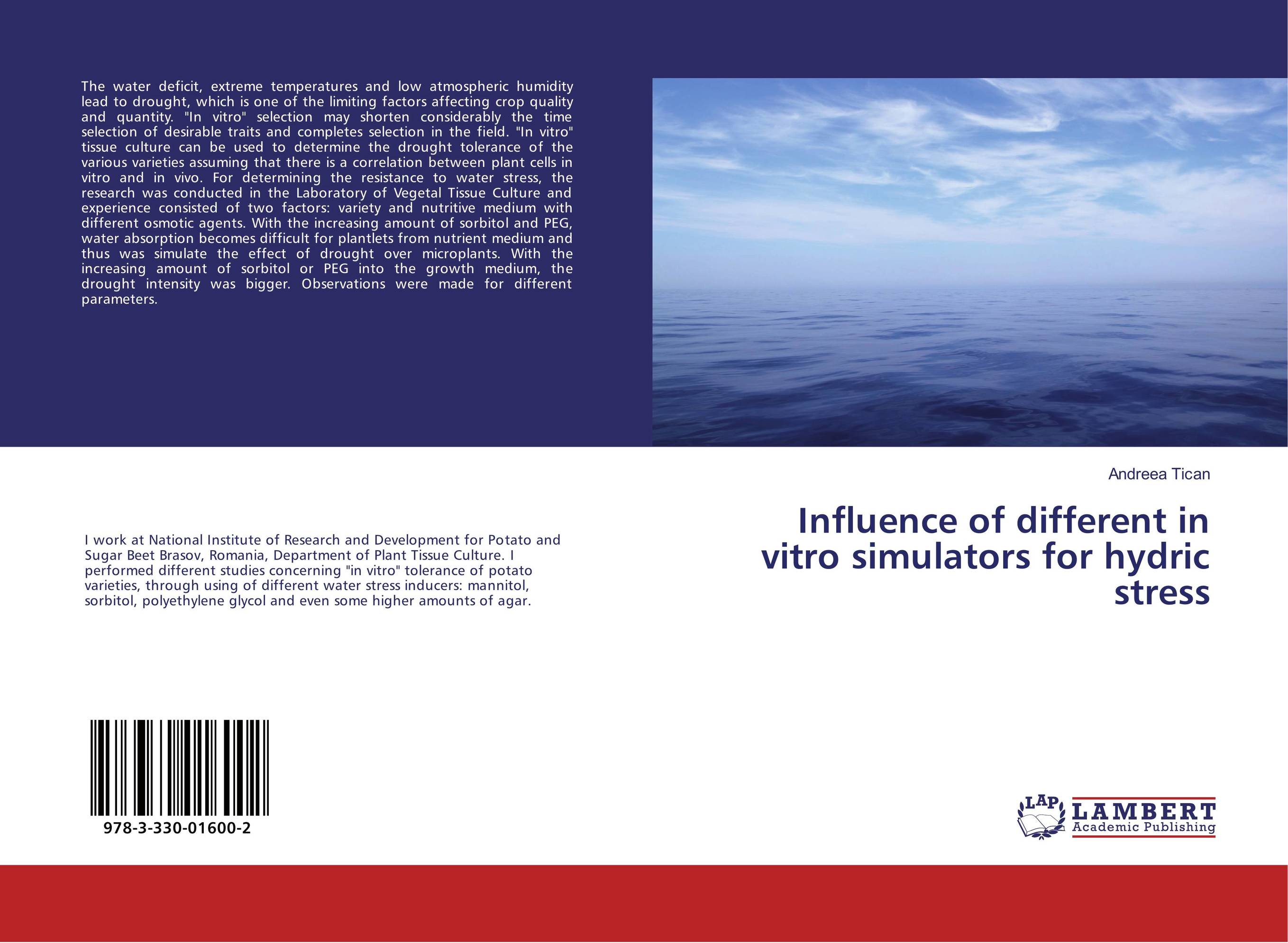Influence of different in vitro simulators for hydric stress..
