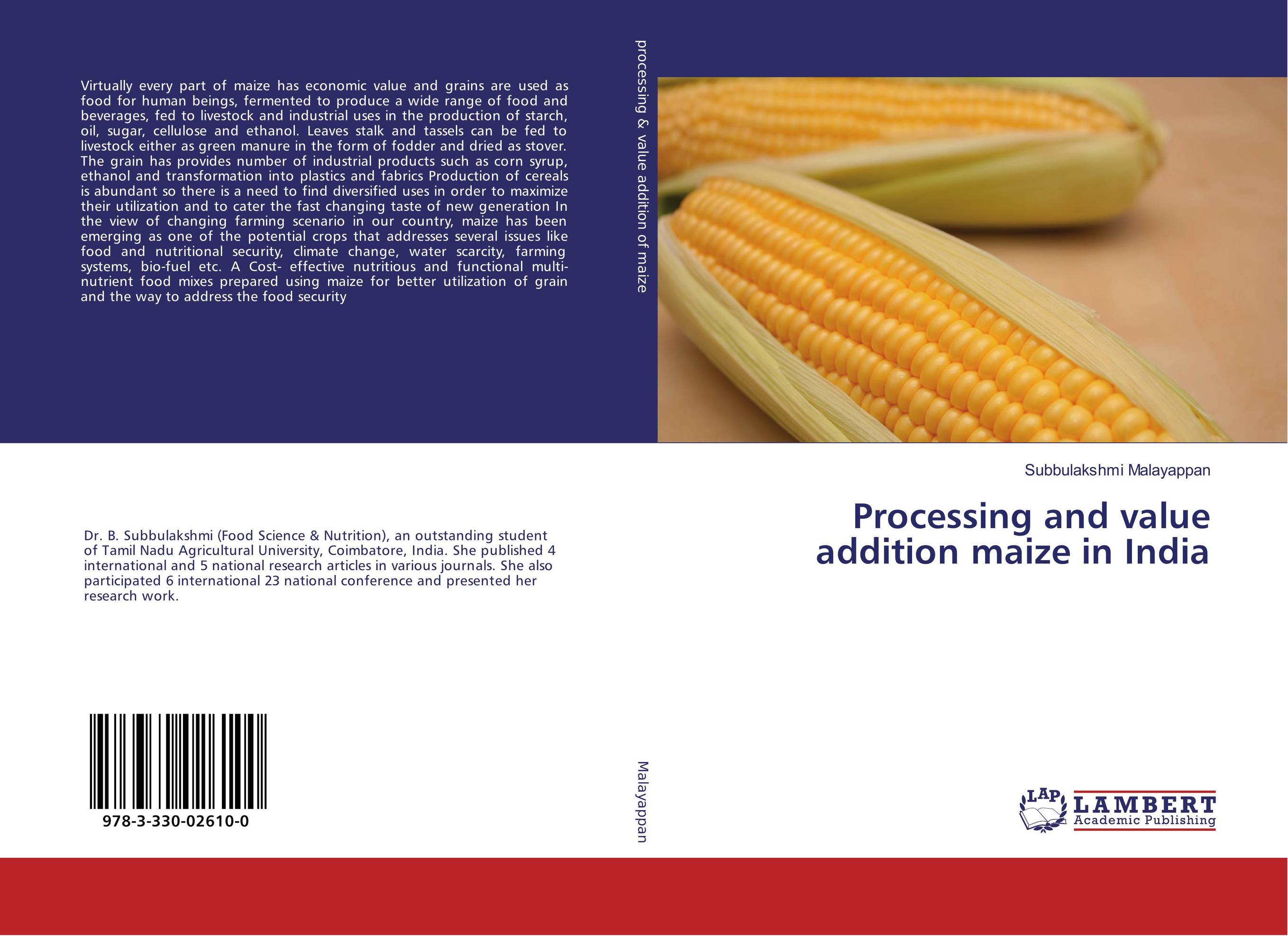 Processing and value addition maize in India..