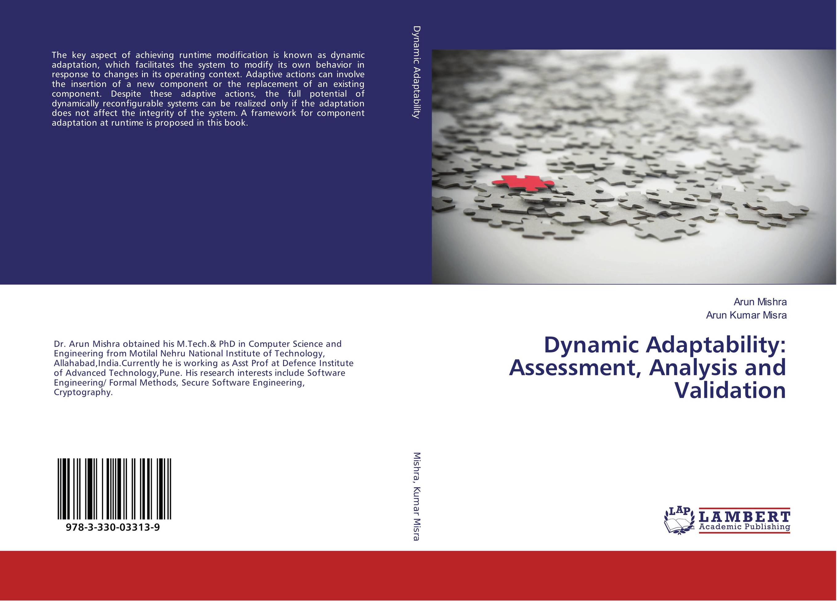 9783330033139 Dynamic Adaptability Assessment, Analysis and Validation Arun M 9783330033139 Dynamic Adaptability Assessment, Analysis and Validation Arun M