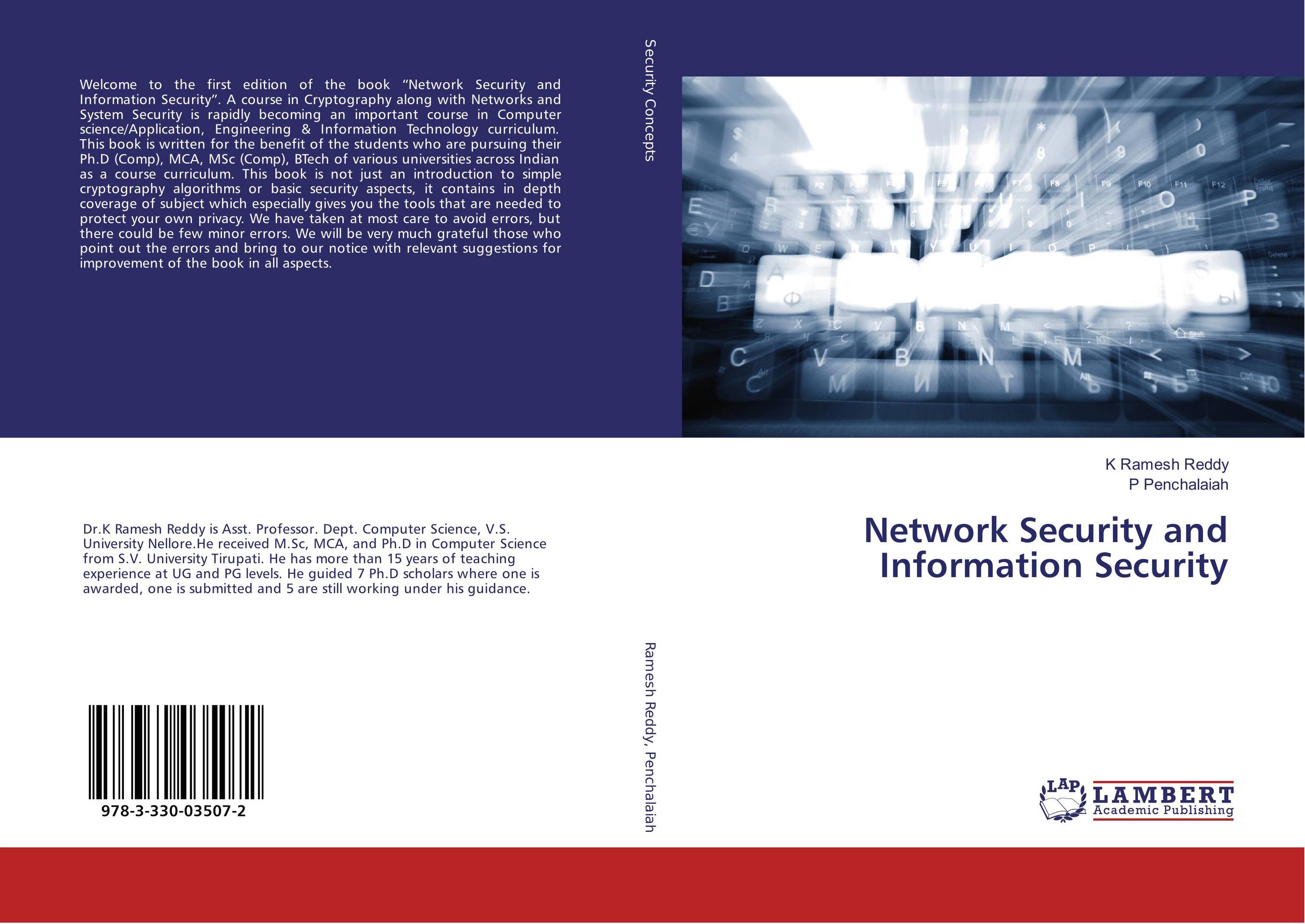 9783330035072 Network Security and Information Security K Ramesh Reddy and P P 9783330035072 Network Security and Information Security K Ramesh Reddy and P P