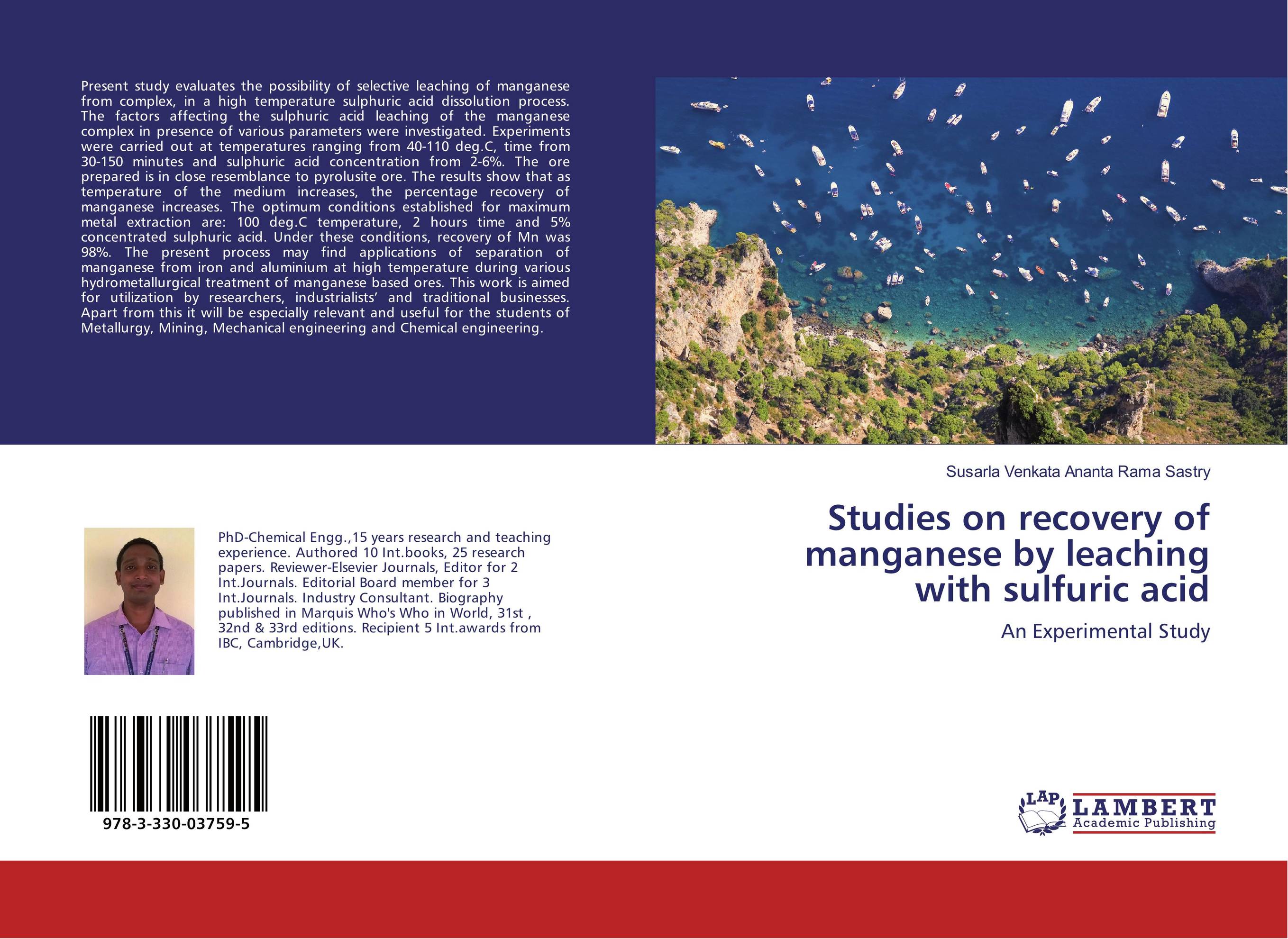 Studies on recovery of manganese by leaching with sulfuric acid. An Experimental Study.