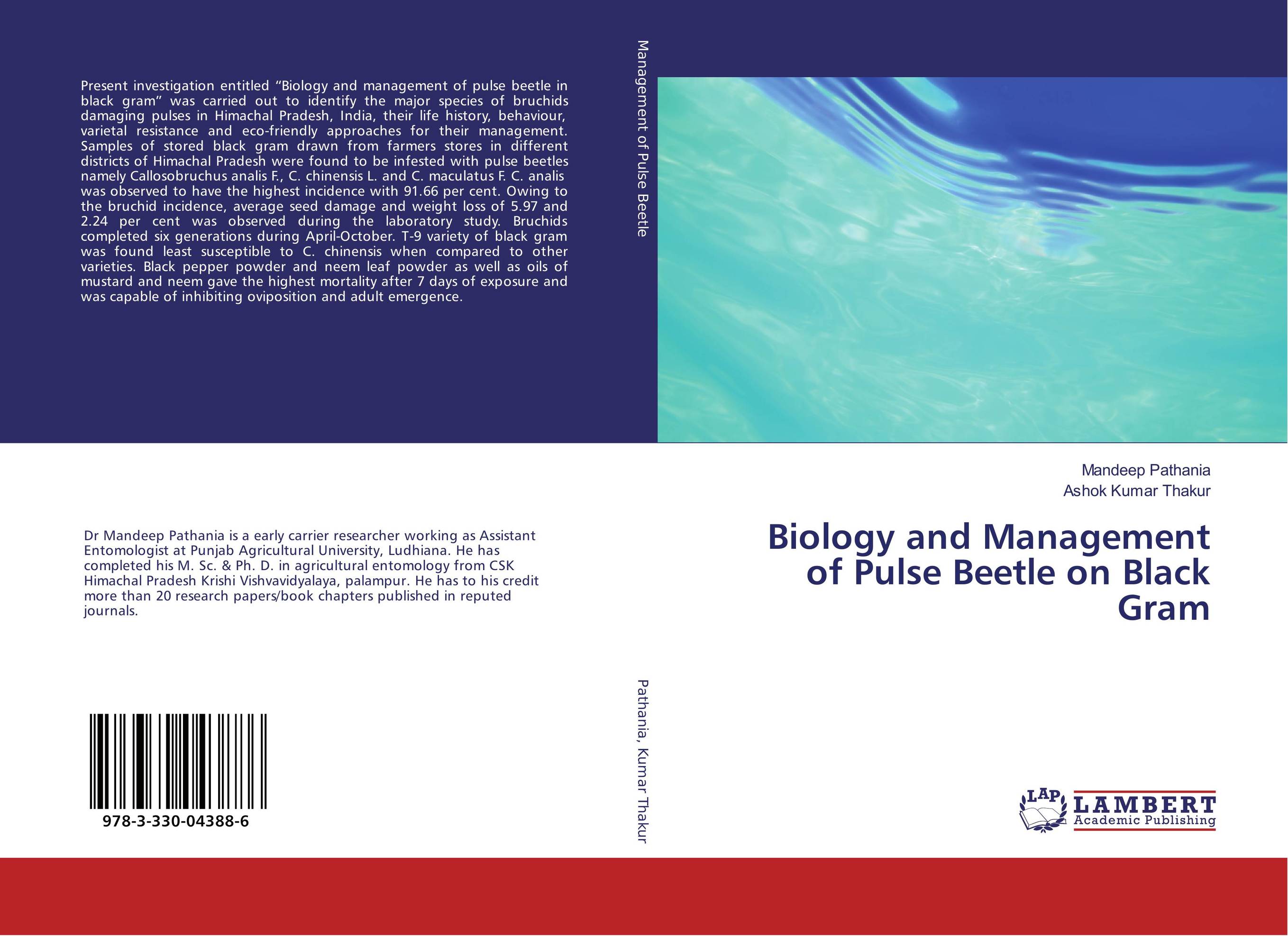 Biology and Management of Pulse Beetle on Black Gram..