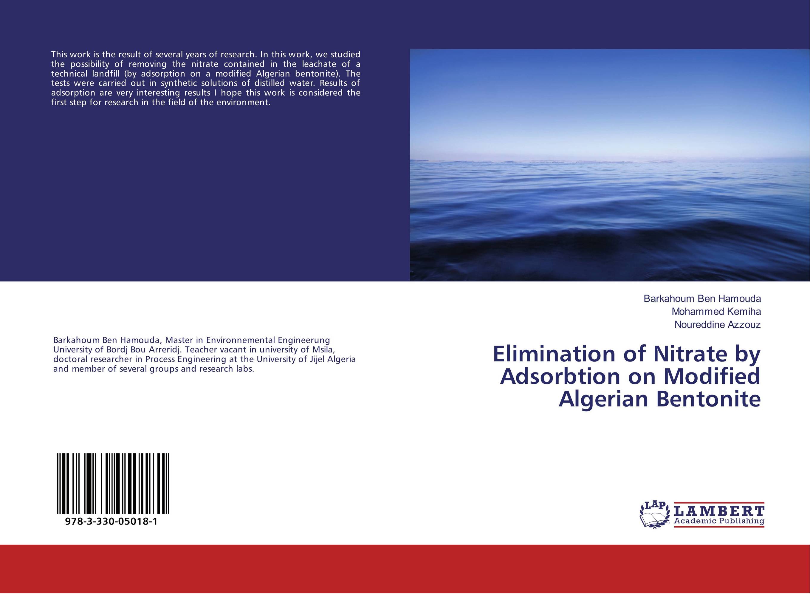 Elimination of Nitrate by Adsorbtion on Modified Algerian Bentonite..