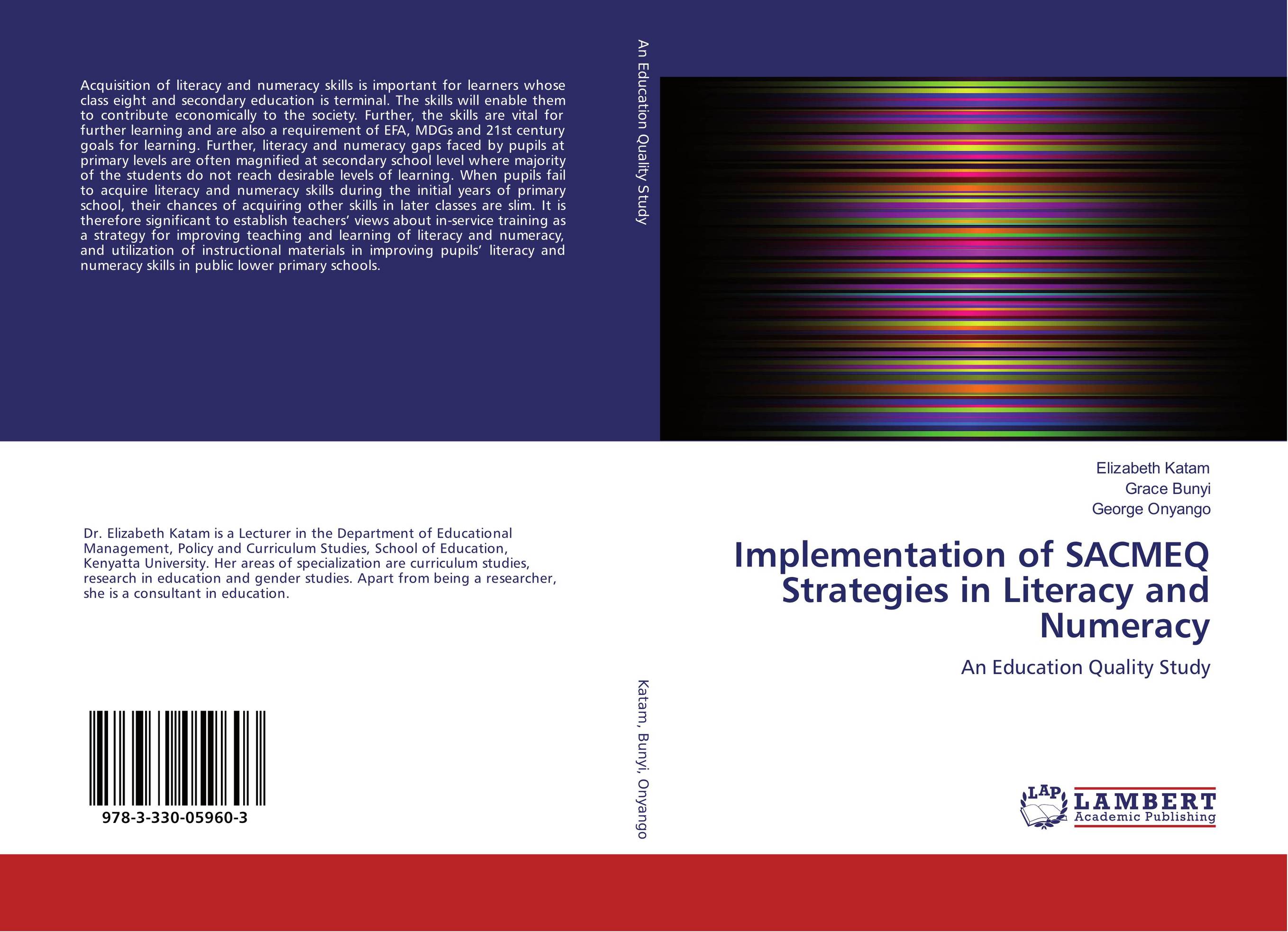 9783330059603 Implementation of SACMEQ Strategies in Literacy and Numeracy Eli 9783330059603 Implementation of SACMEQ Strategies in Literacy and Numeracy Eli