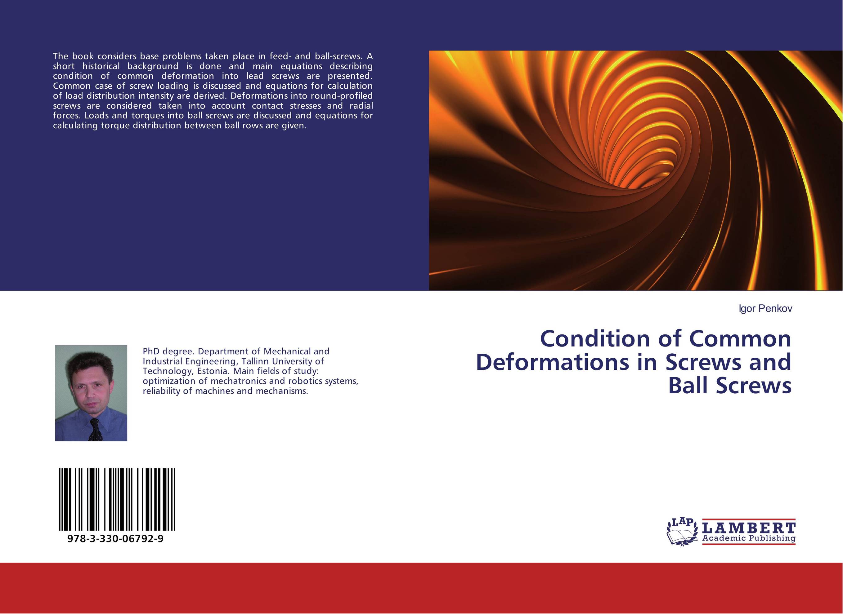 Condition of Common Deformations in Screws and Ball Screws..