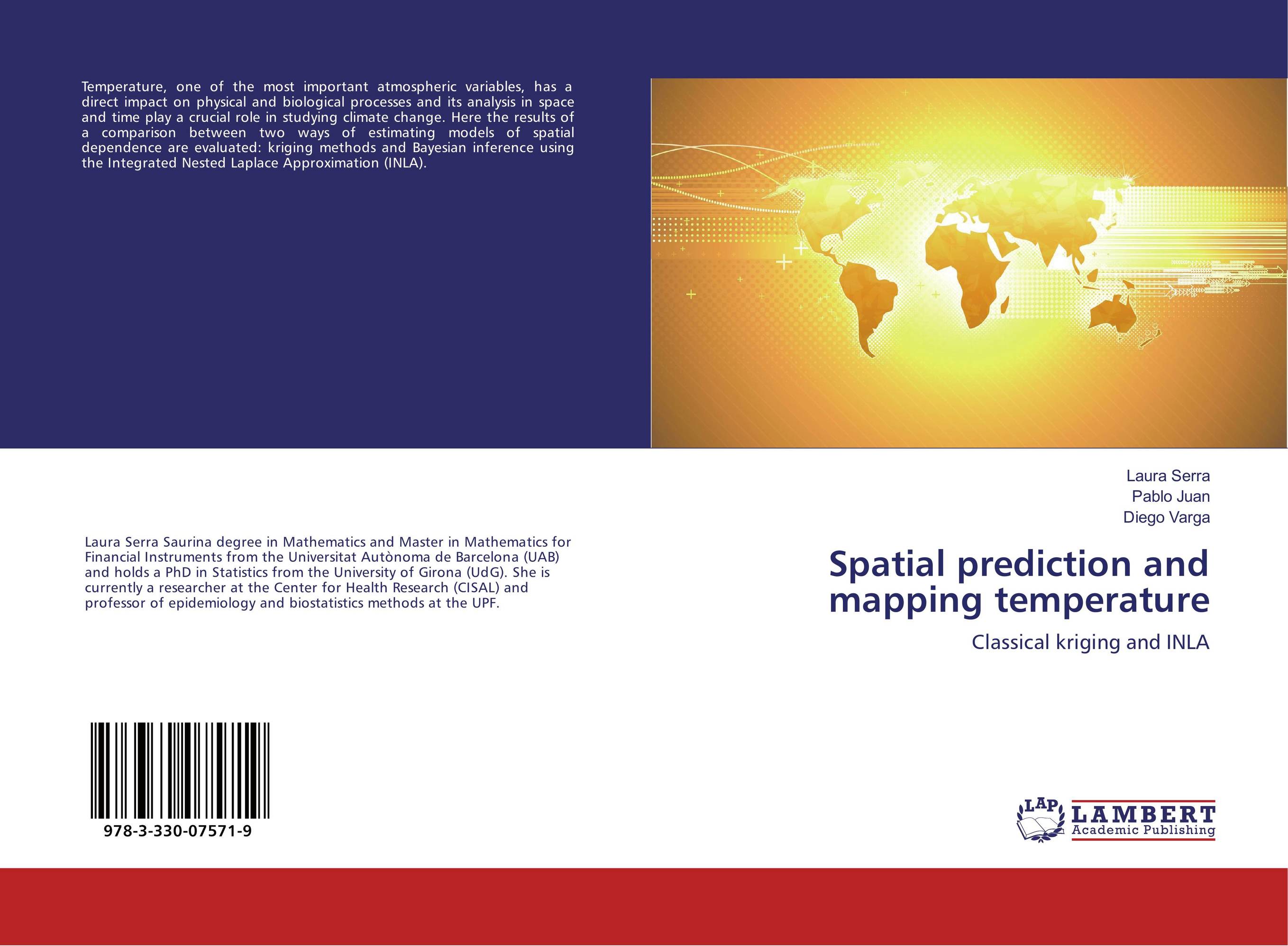 Spatial prediction and mapping temperature. Classical kriging and INLA.