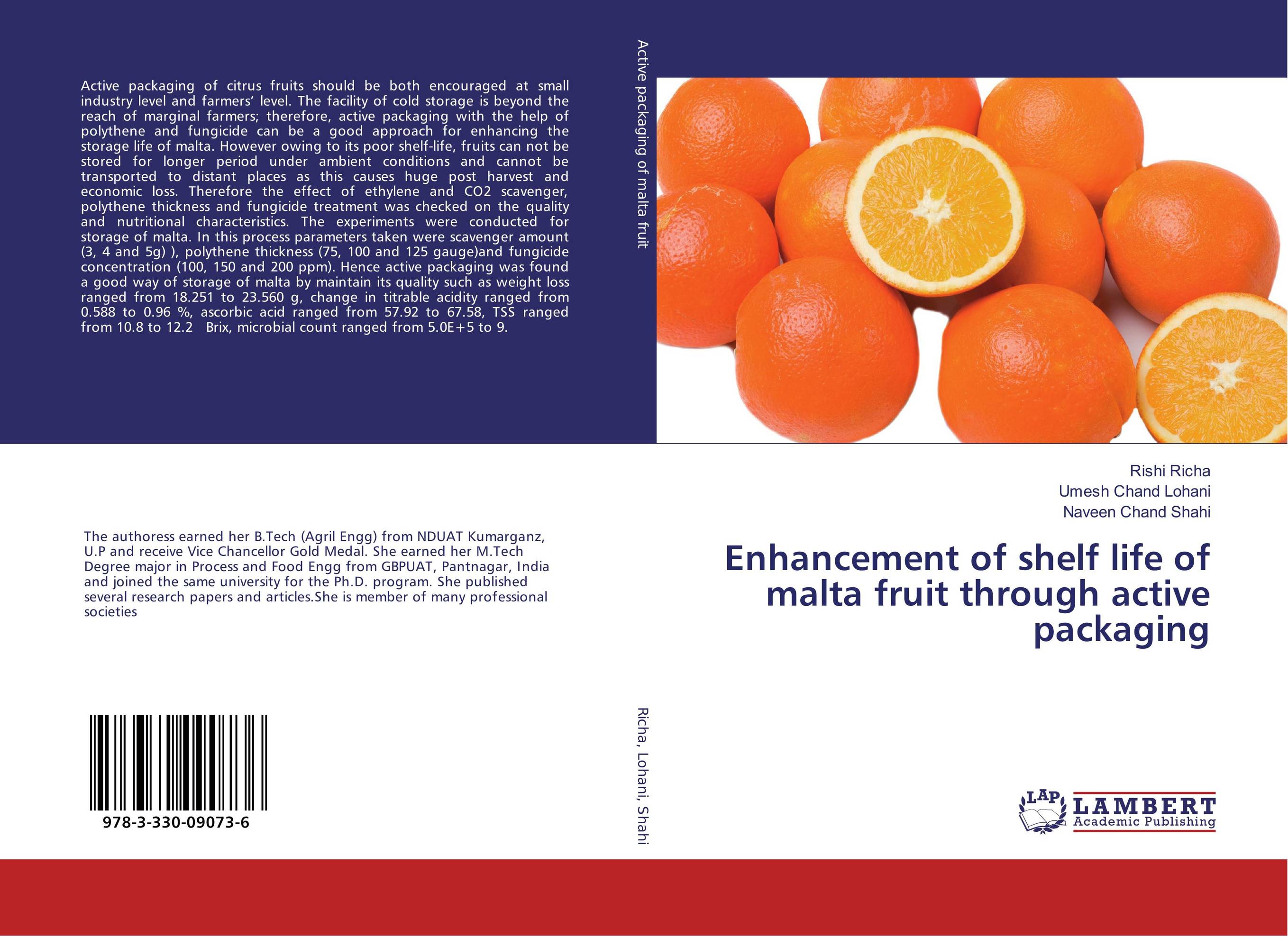 Enhancement of shelf life of malta fruit through active packaging..