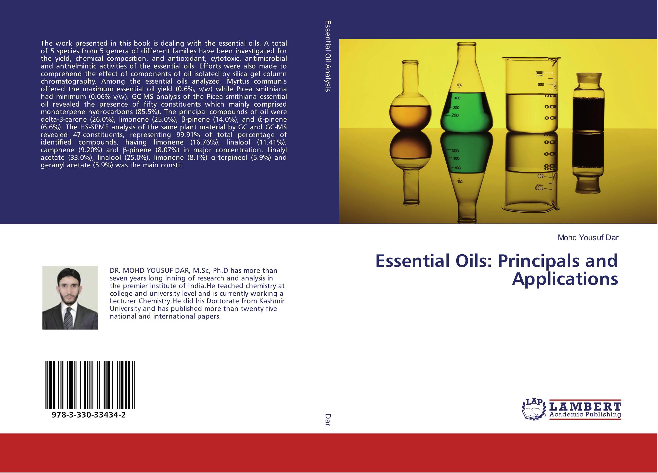 Essential Oils: Principals and Applications..