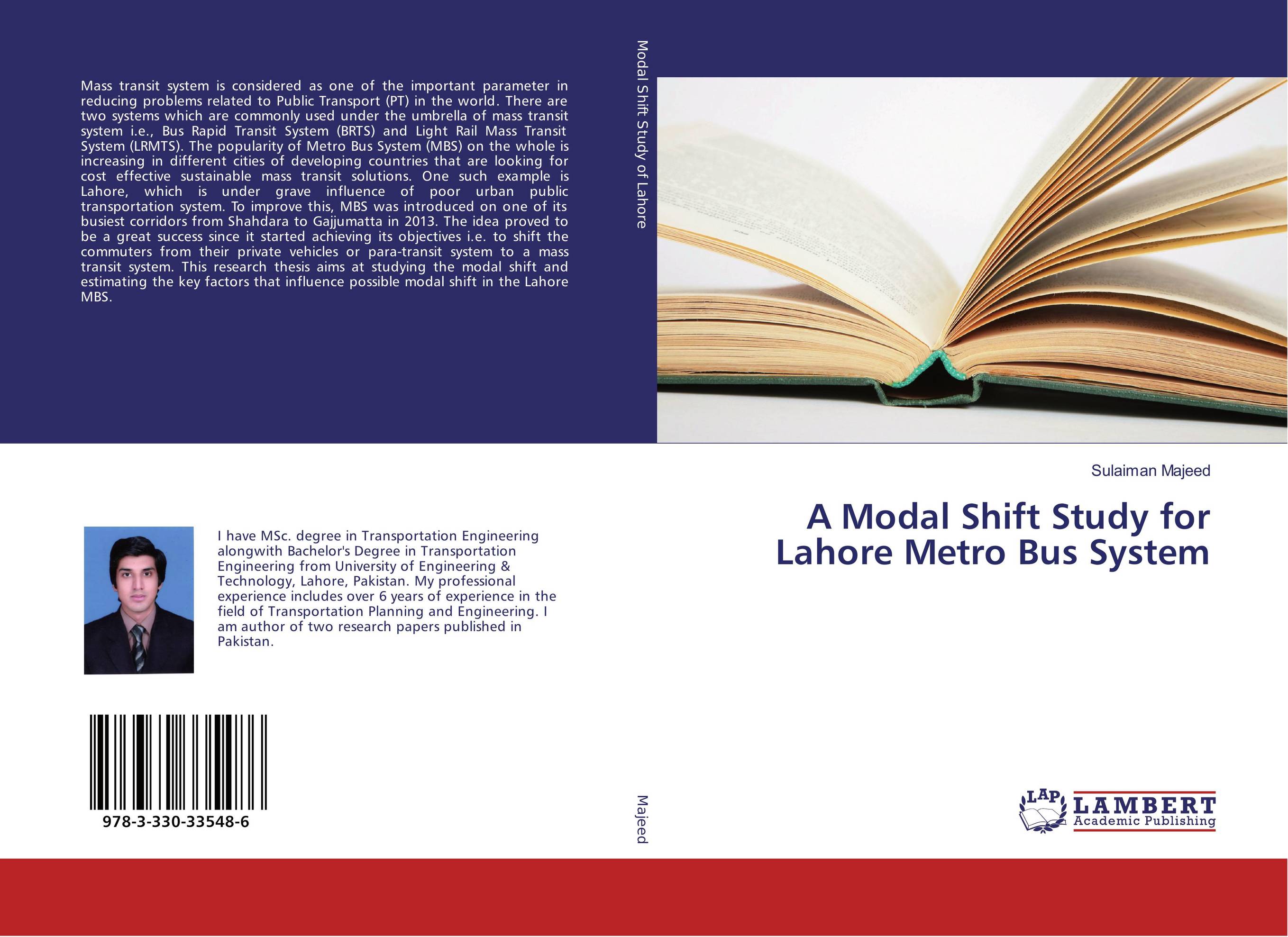 A Modal Shift Study for Lahore Metro Bus System..
