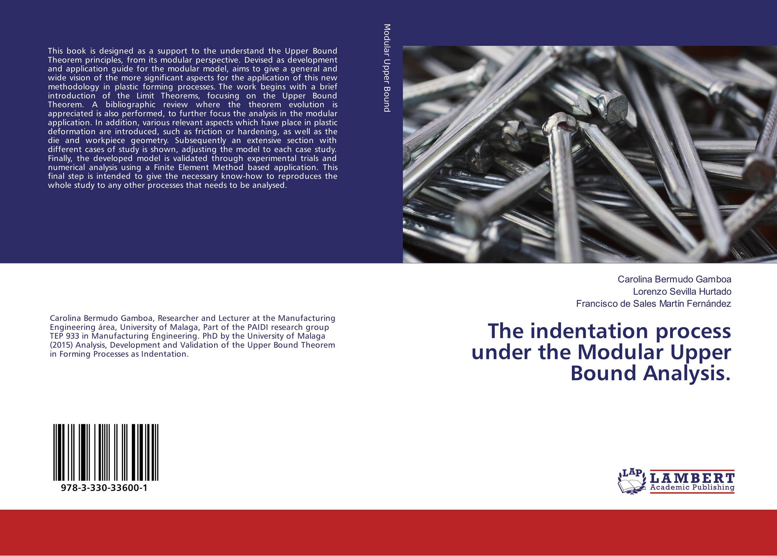The indentation process under the Modular Upper Bound Analysis...