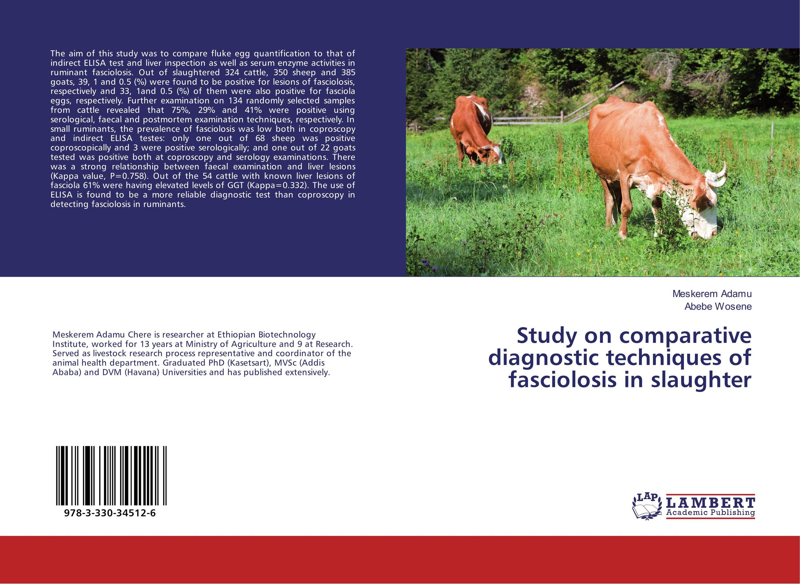 Study on comparative diagnostic techniques of fasciolosis in slaughter..