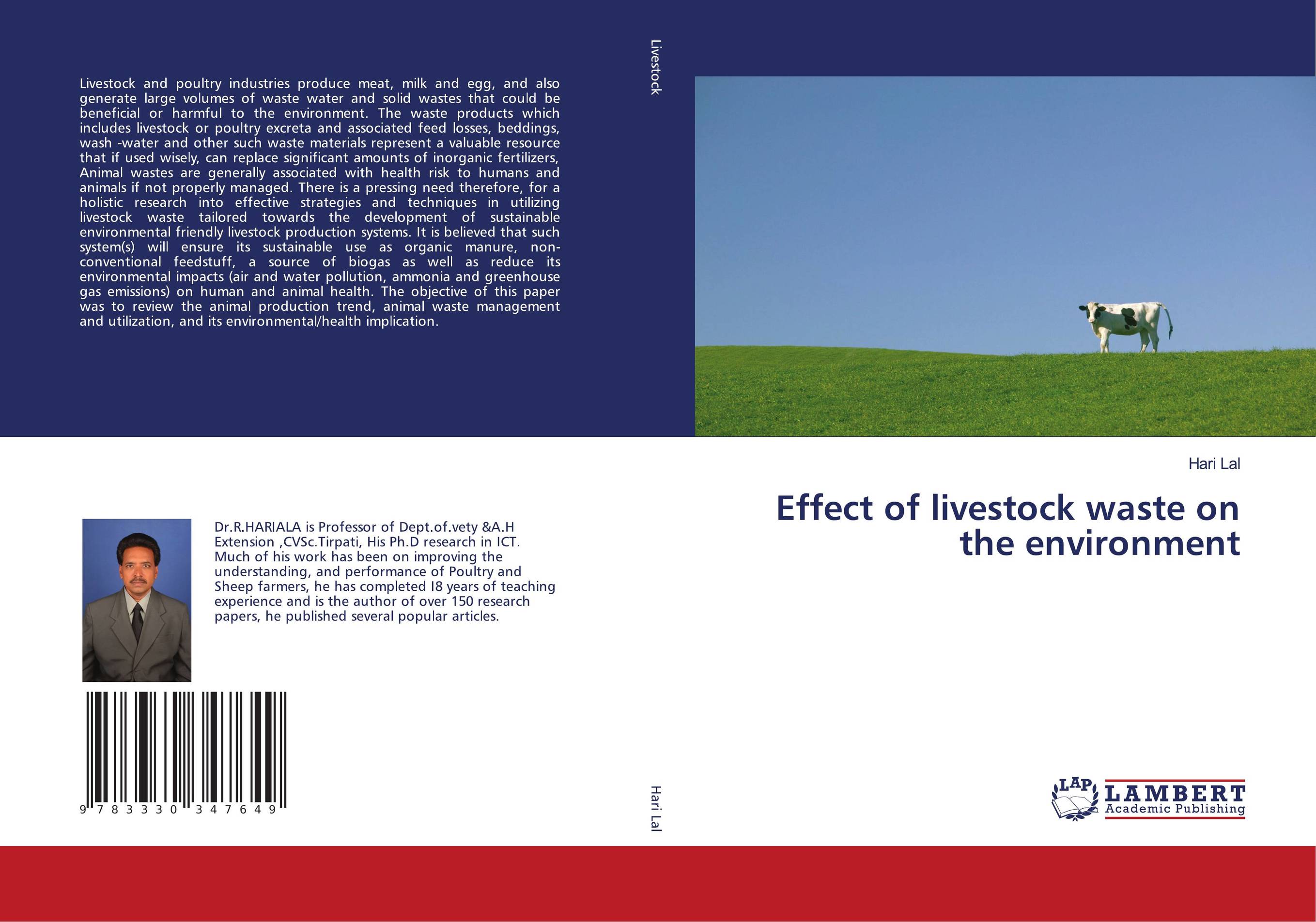 Effect of livestock waste on the environment..