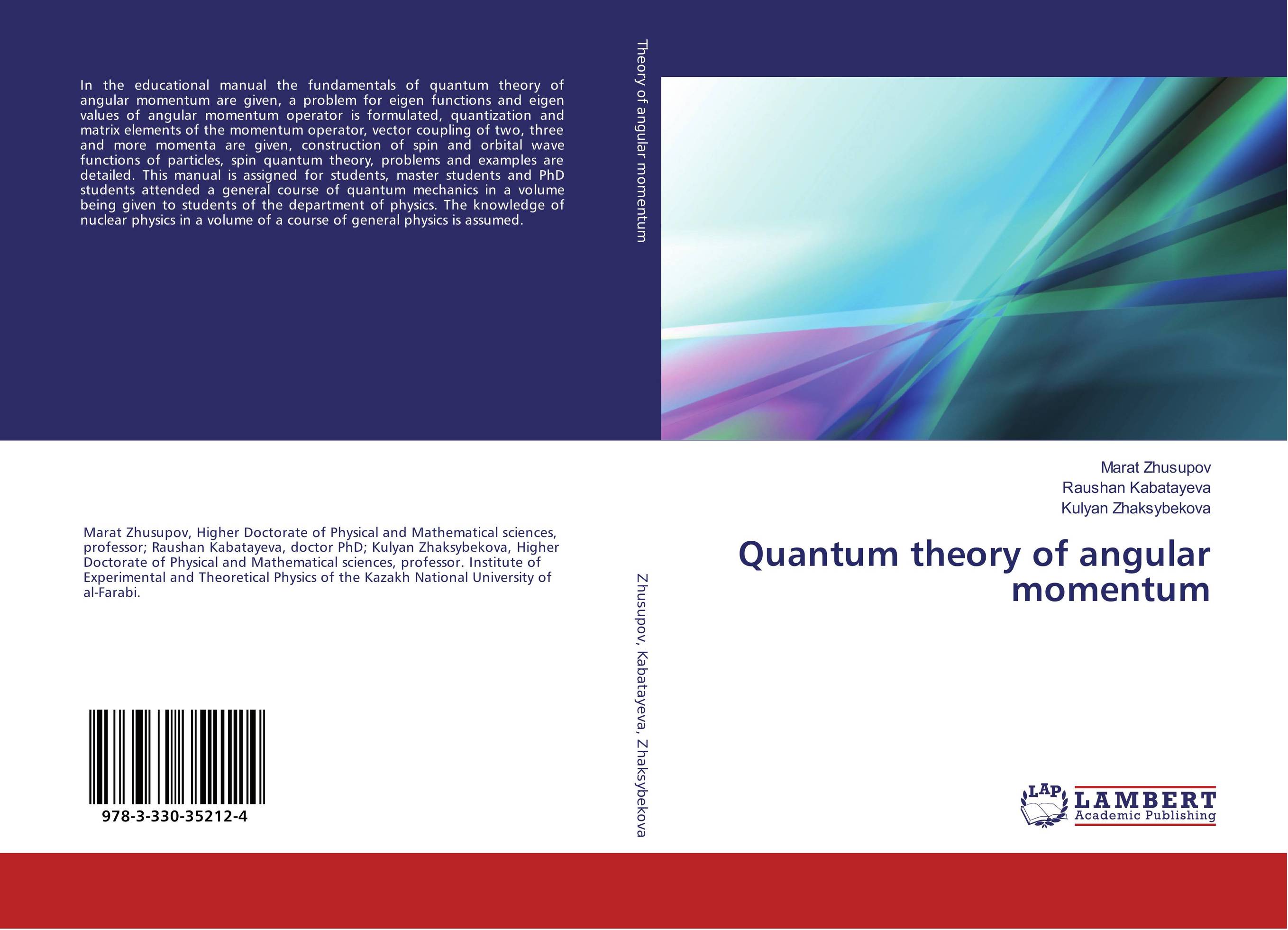 Quantum theory of angular momentum..