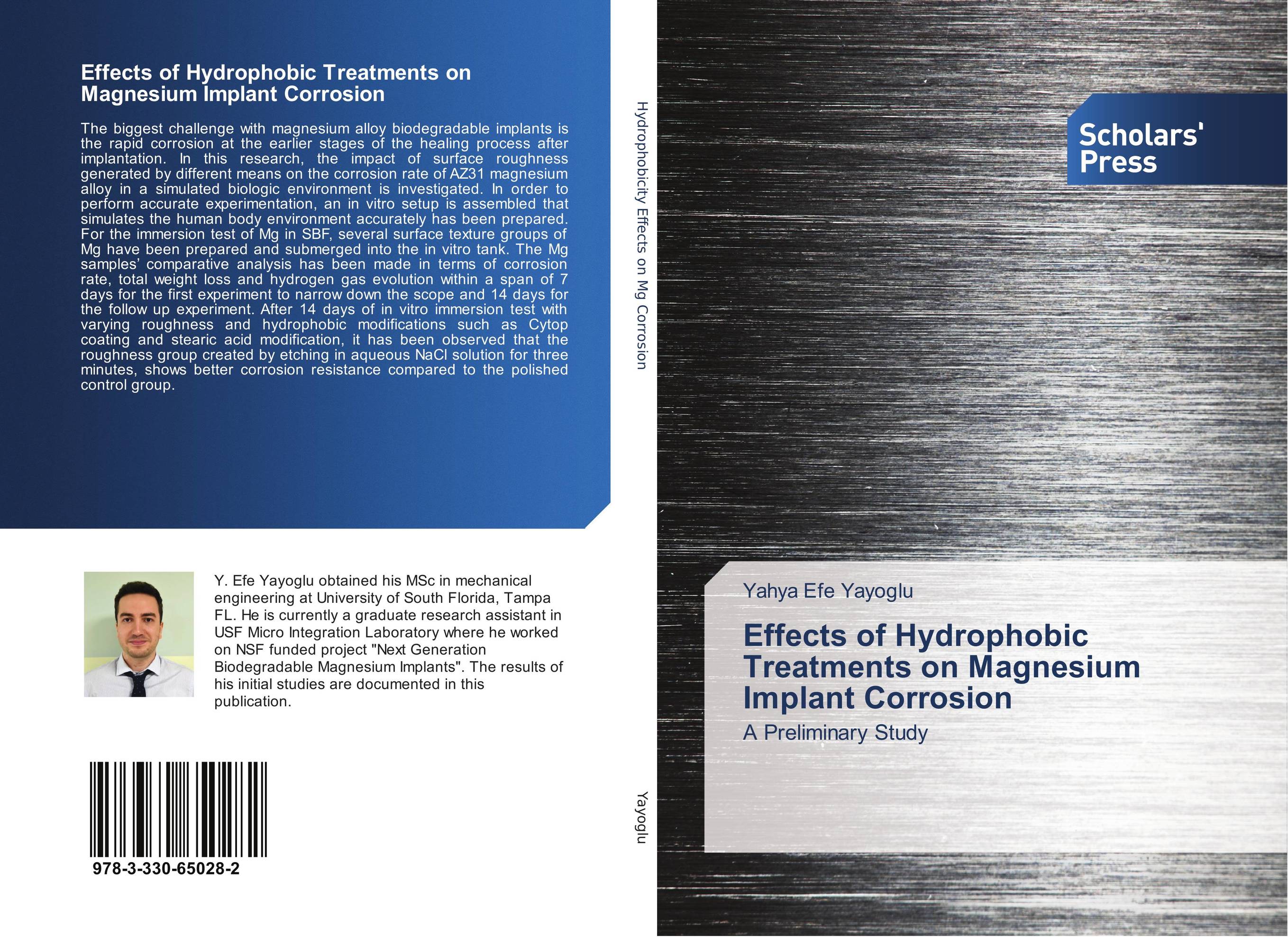 Effects of Hydrophobic Treatments on Magnesium Implant Corrosion. A Preliminary Study.