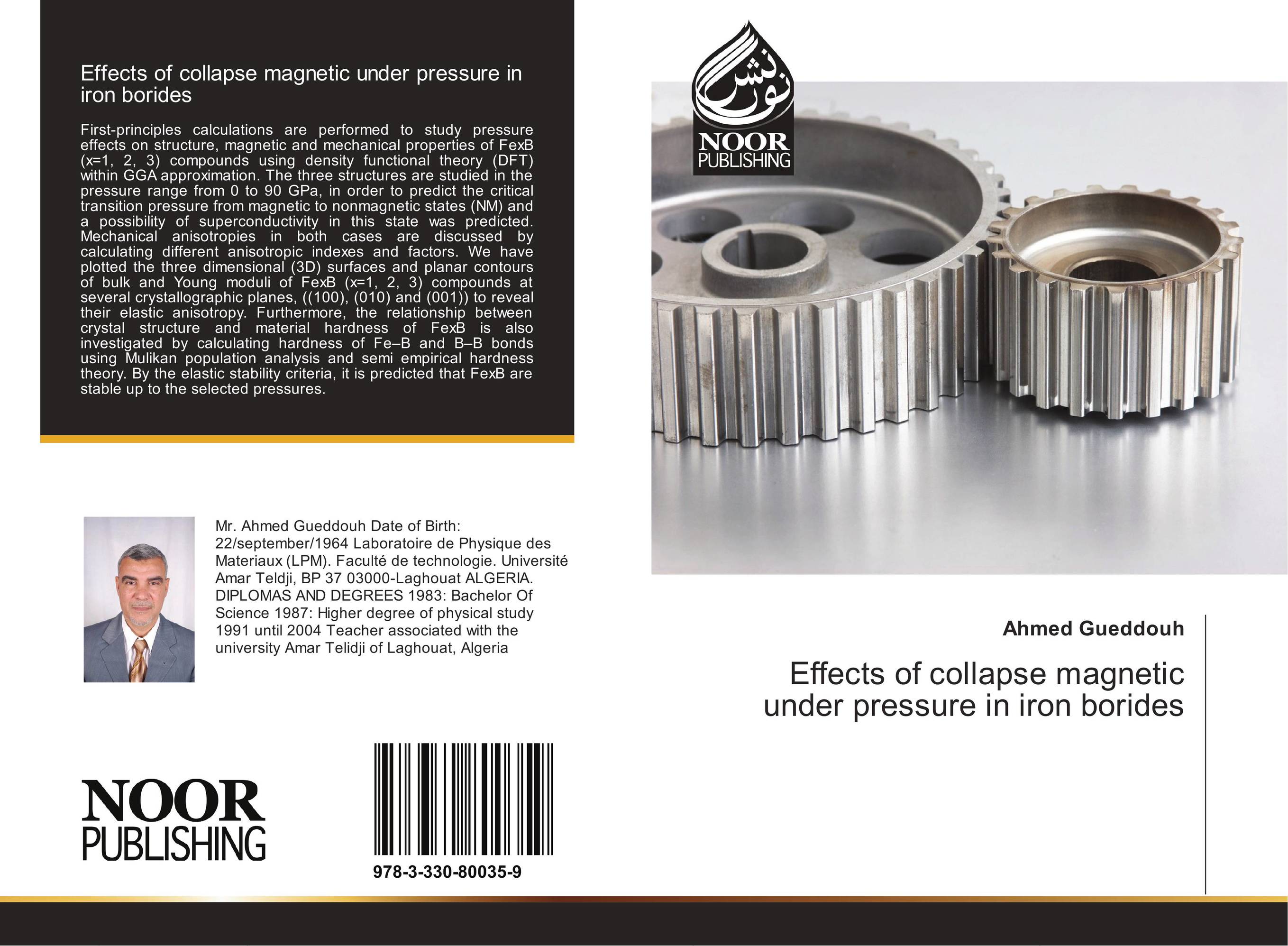 Effects of collapse magnetic under pressure in iron borides..
