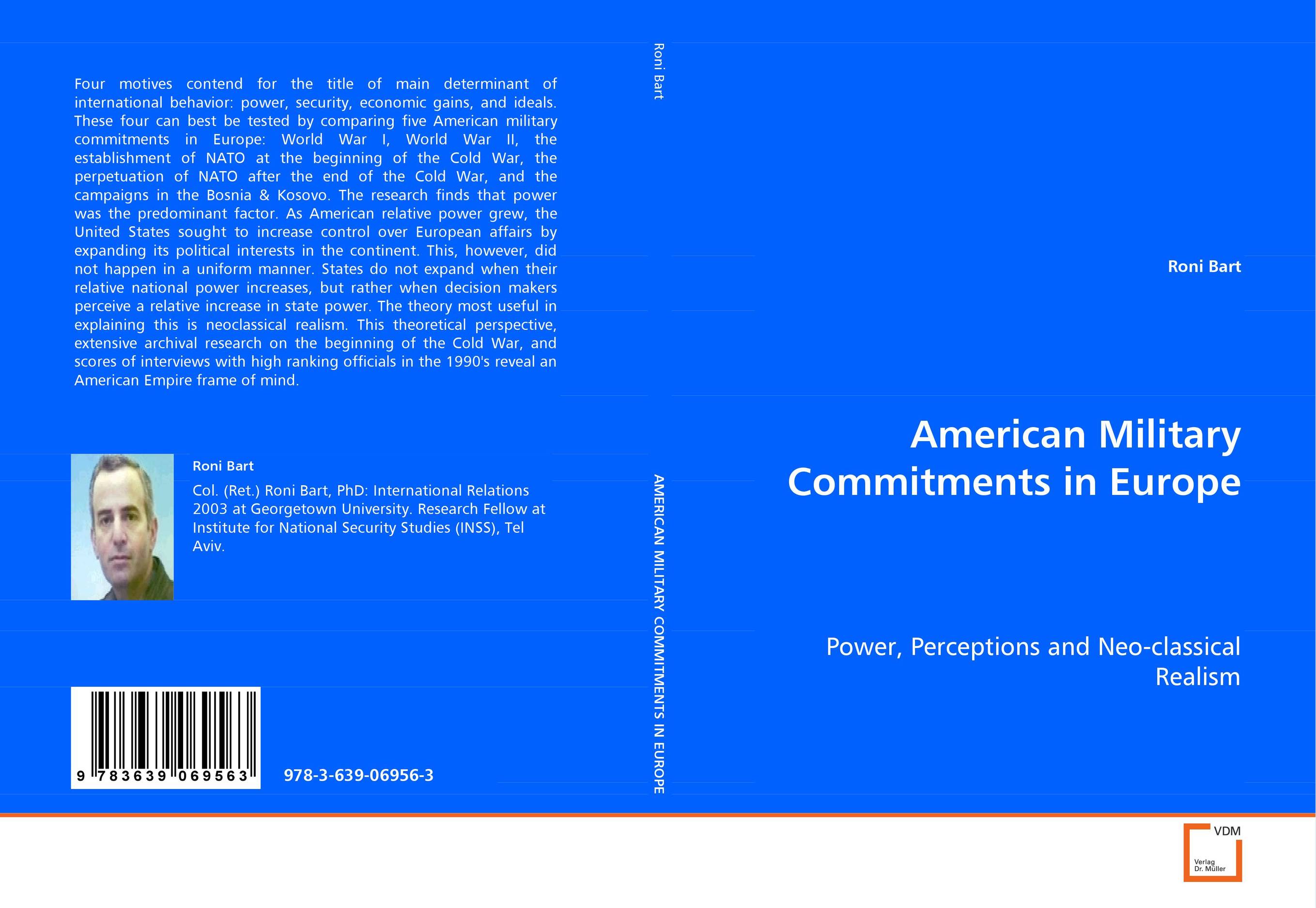 9783639069563 American Military Commitments in Europe Roni Bart 9783639069563 American Military Commitments in Europe Roni Bart