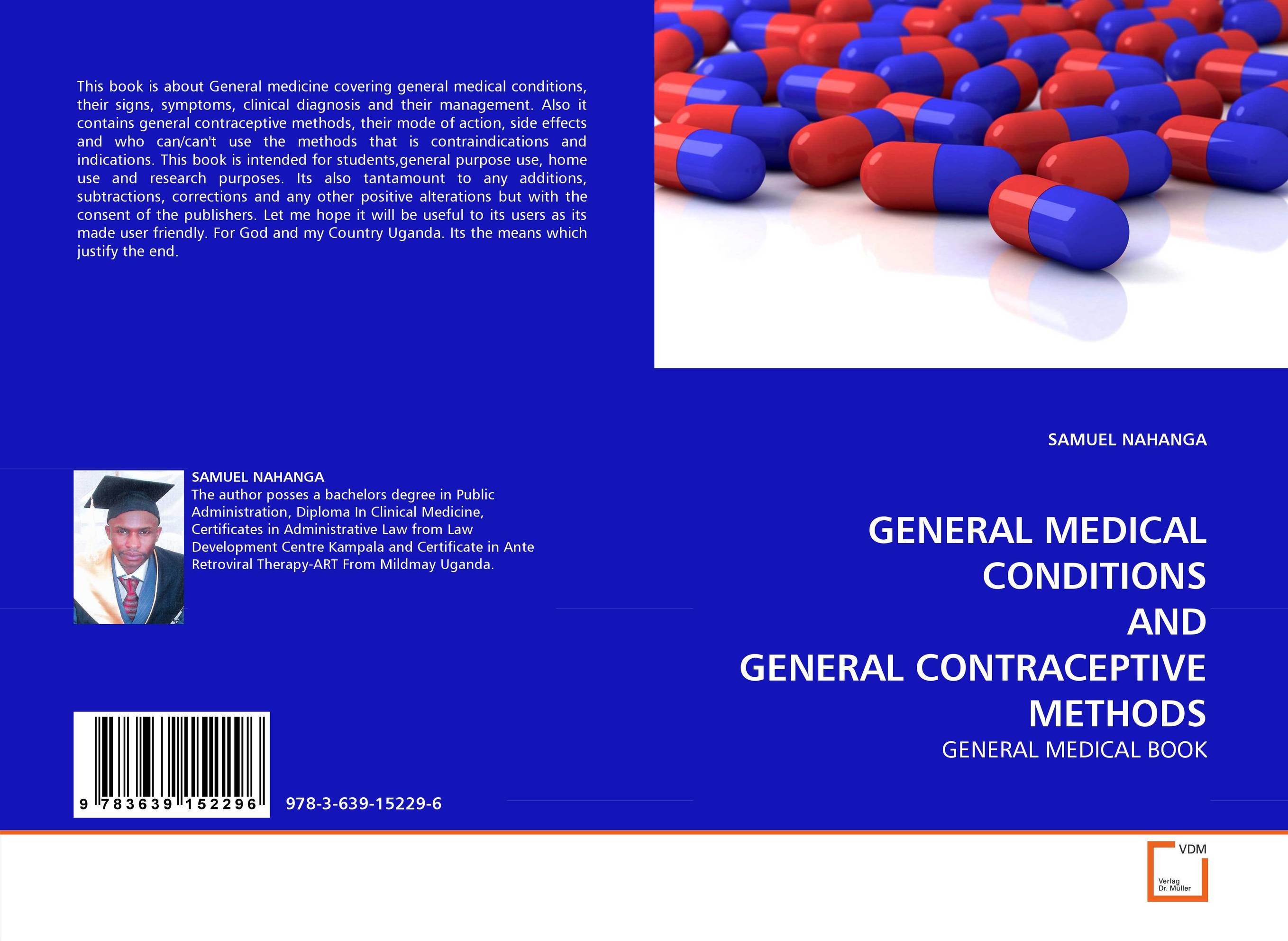GENERAL MEDICAL CONDITIONS AND GENERAL CONTRACEPTIVE METHODS. GENERAL MEDICAL BOOK.