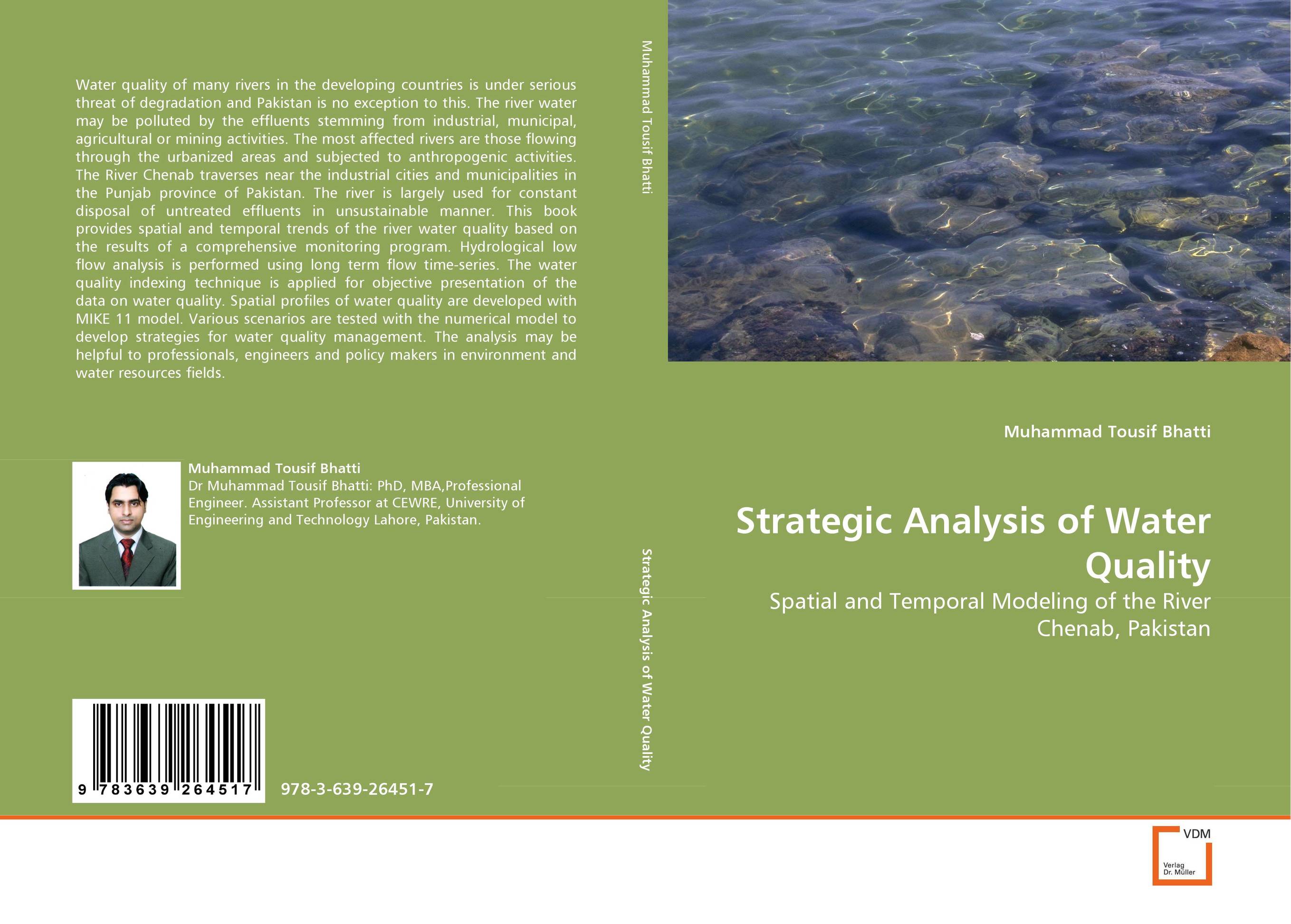Strategic Analysis of Water Quality. Spatial and Temporal Modeling of the River Chenab, Pakistan.