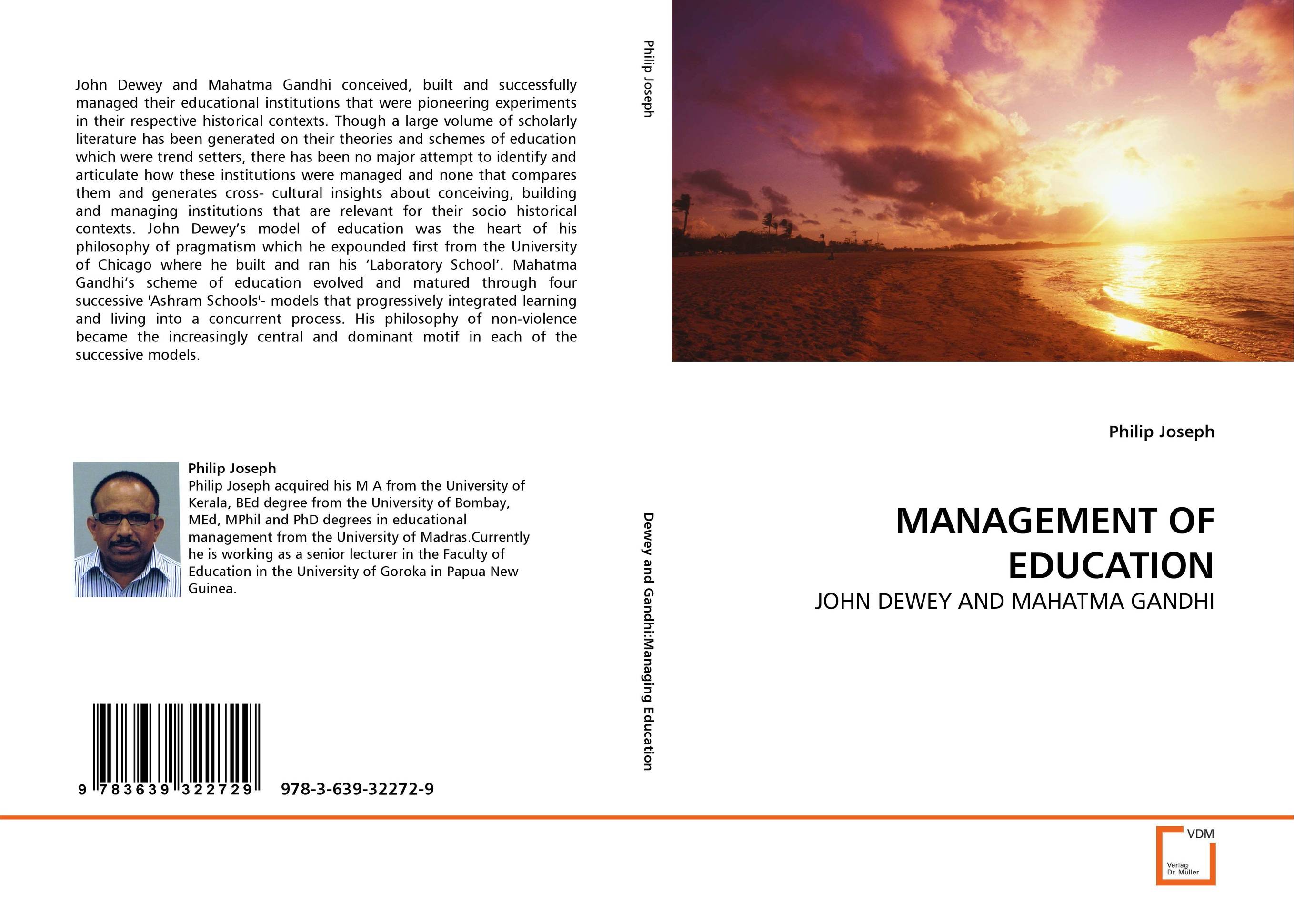 MANAGEMENT OF EDUCATION. JOHN DEWEY AND MAHATMA GANDHI.