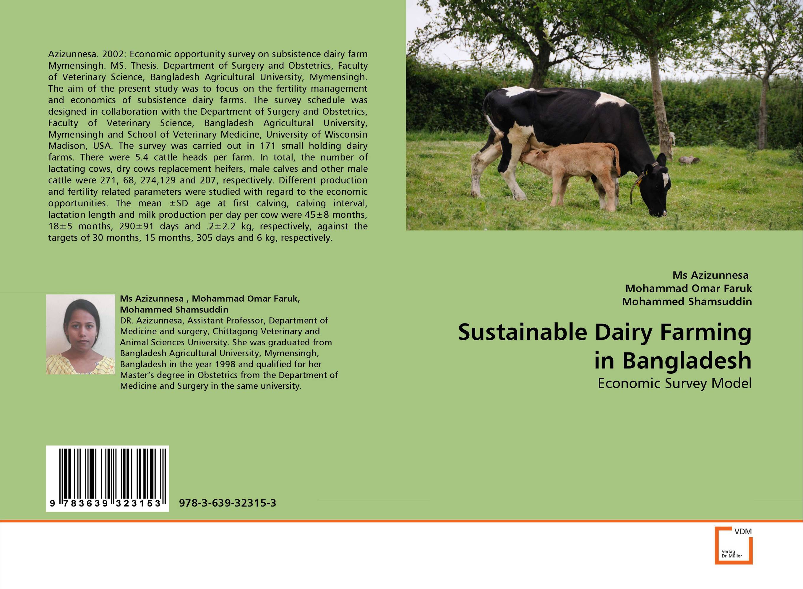 Sustainable Dairy Farming in Bangladesh. Economic Survey Model.