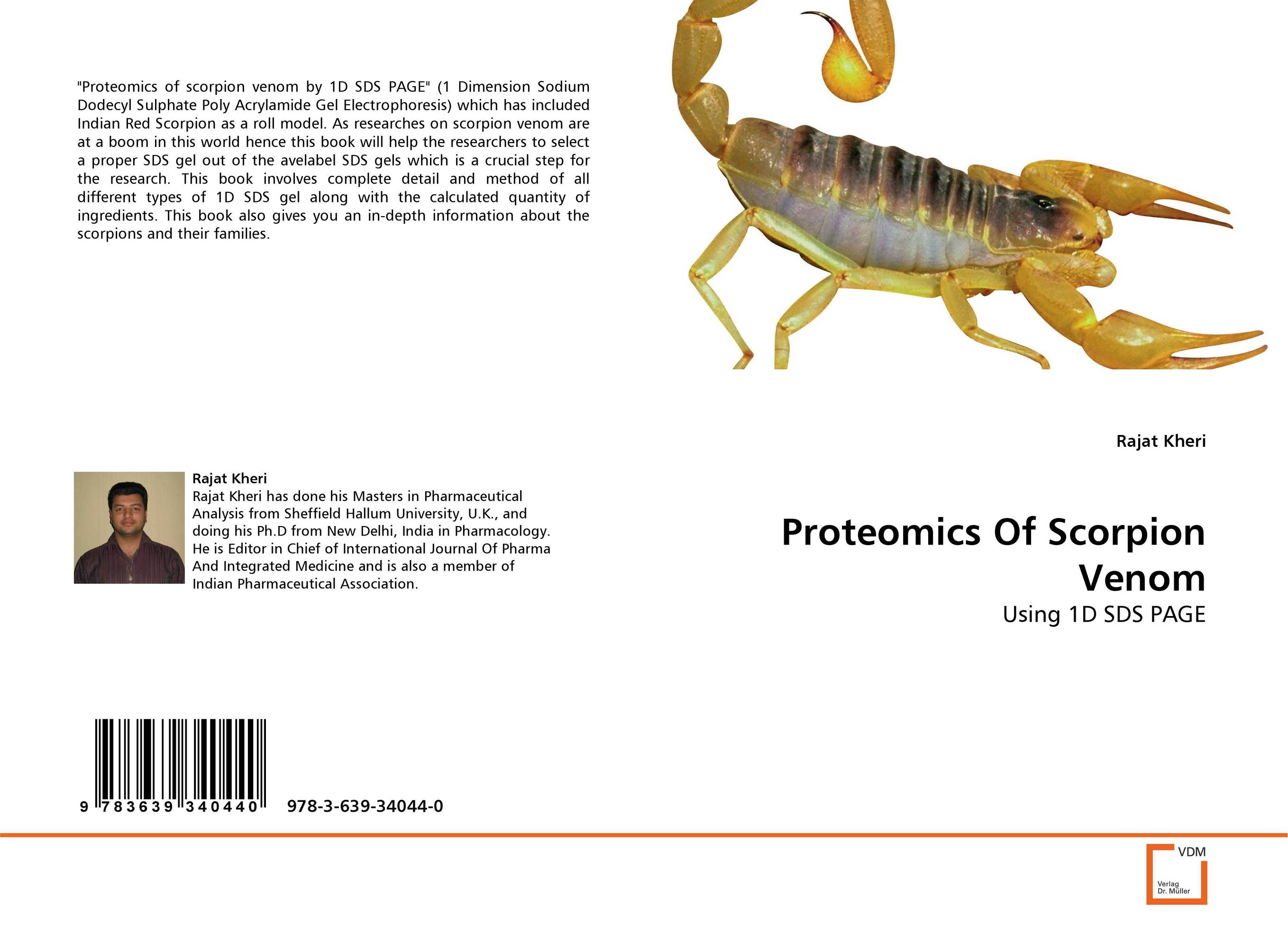 Proteomics Of Scorpion Venom. Using 1D SDS PAGE.