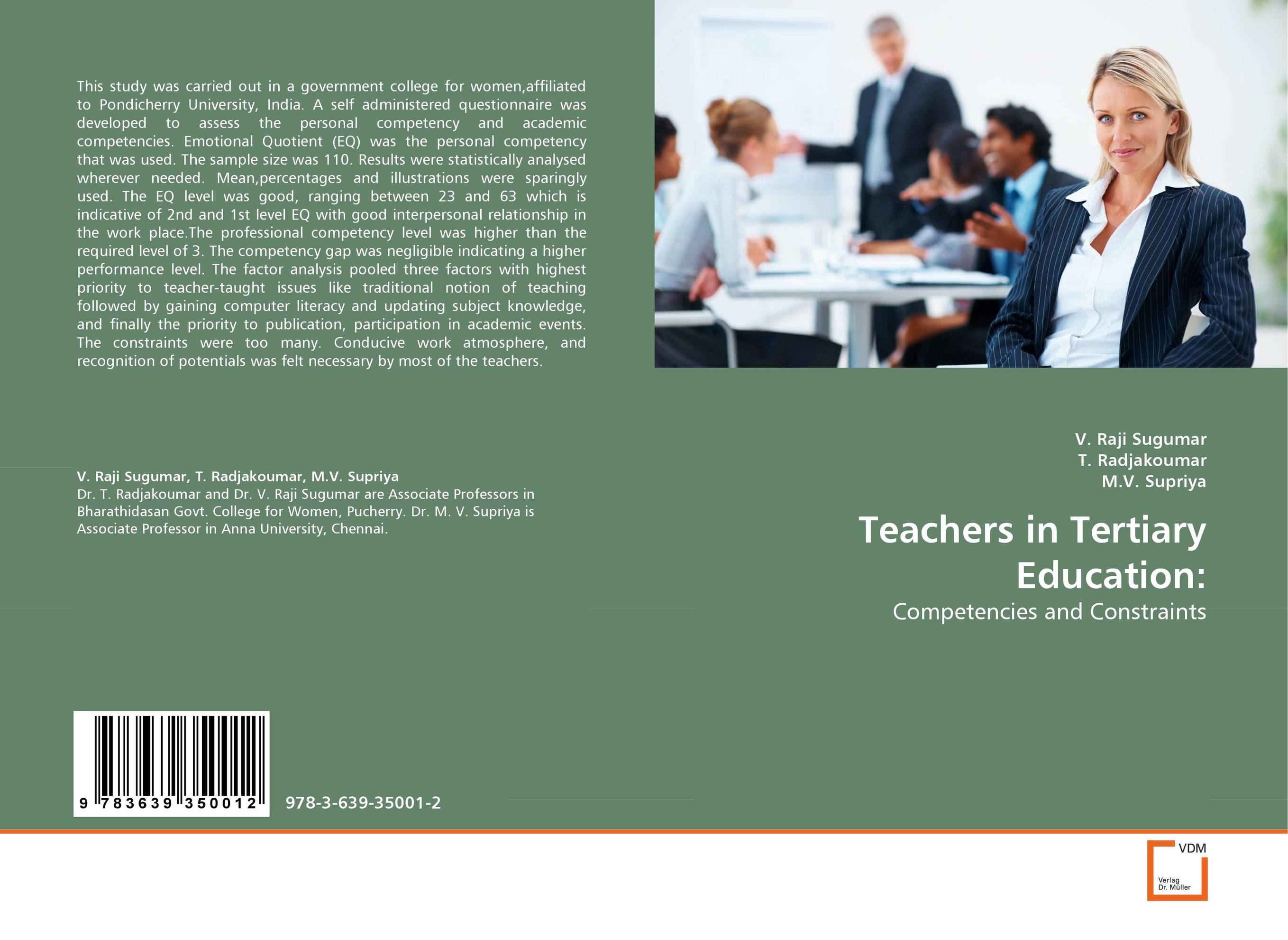 Teachers in Tertiary Education:. Competencies and Constraints.