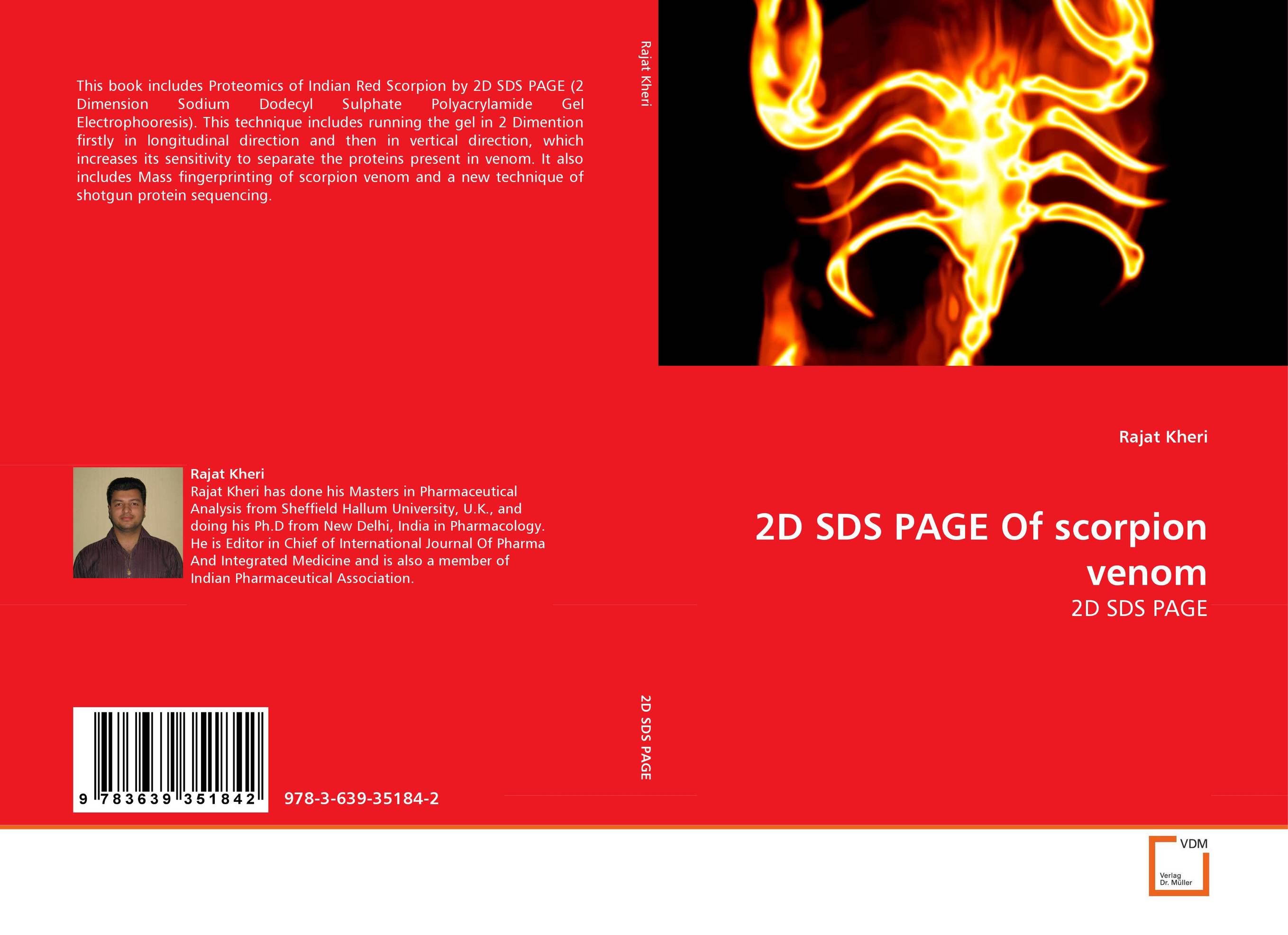 2D SDS PAGE Of scorpion venom. 2D SDS PAGE.