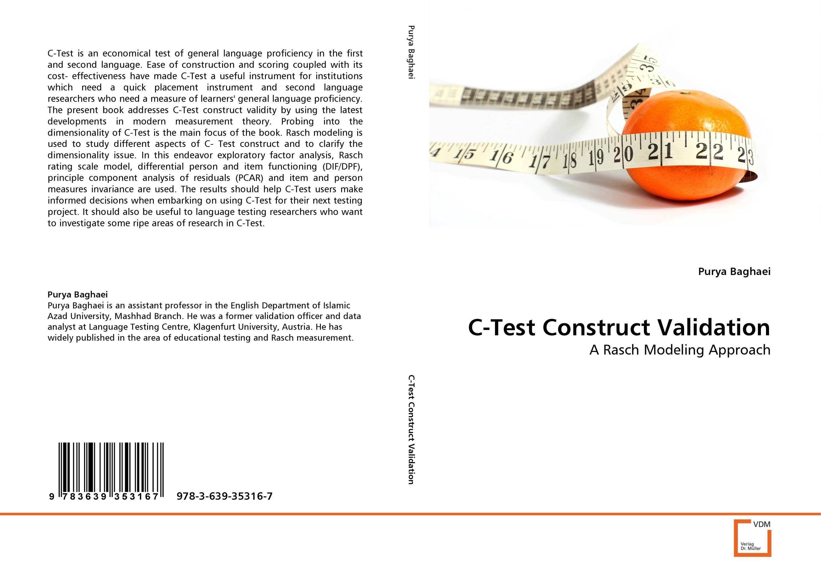 C-Test Construct Validation. A Rasch Modeling Approach.